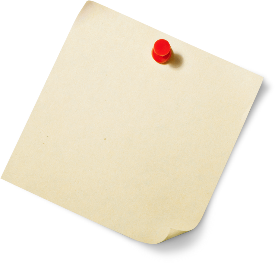 Blank Note Paper with Pin